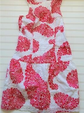 Tori Richard White Dress with Pink Floral Print 2